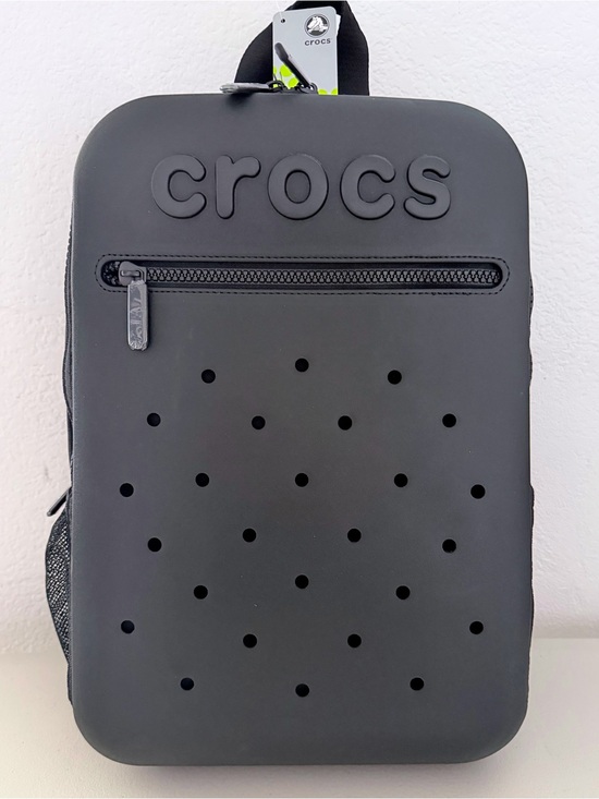 CROCS Handbags - UNISEX CROCS Gray Sling Backpack with Perforated Front
